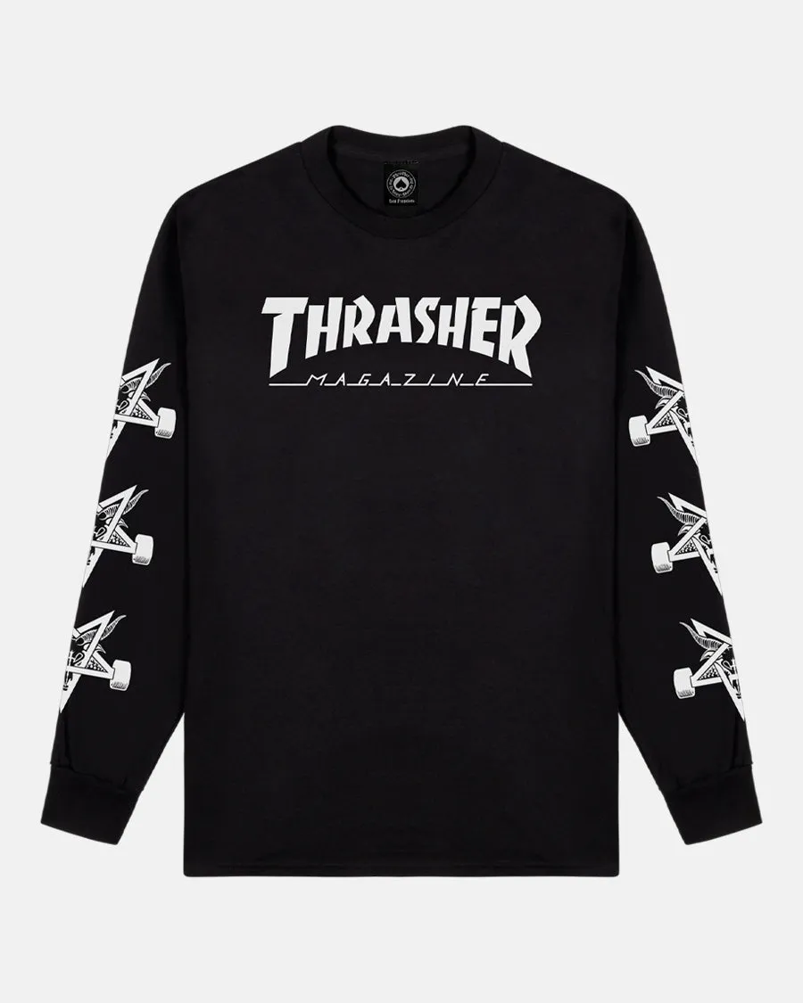 MAG GOAT LONGSLEEVE - BLACK sold by Thrasher
