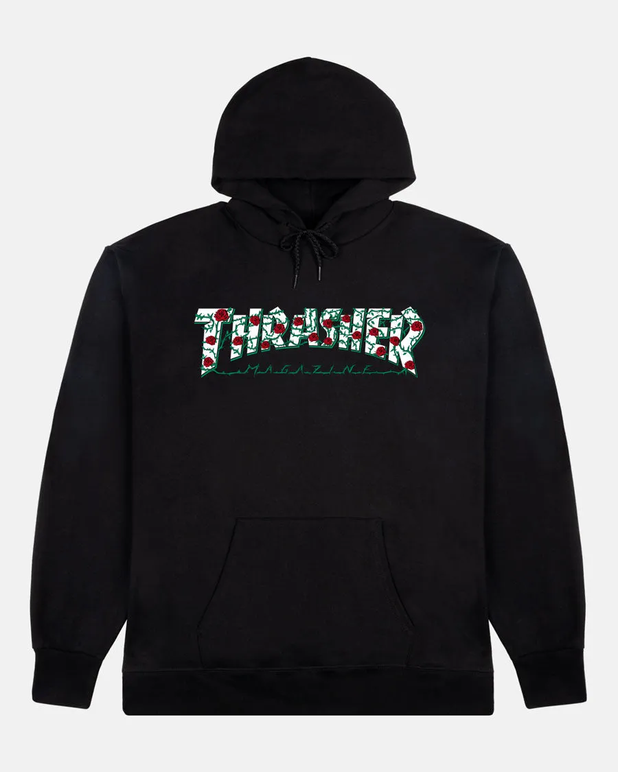 ROSES HOODIE - BLACK sold by Thrasher
