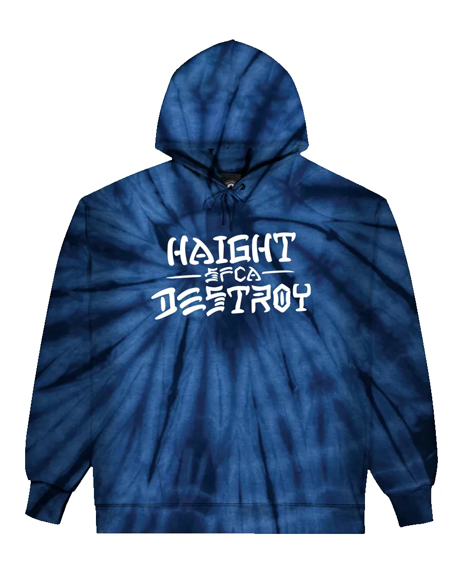 HAIGHT AND DESTROY - HOODIE - SPIDER NAVY sold by Thrasher