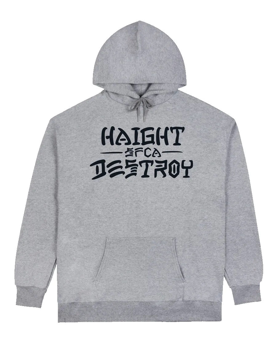 HAIGHT AND DESTROY - HOODIE - ATHLETIC HEATHER sold by Thrasher