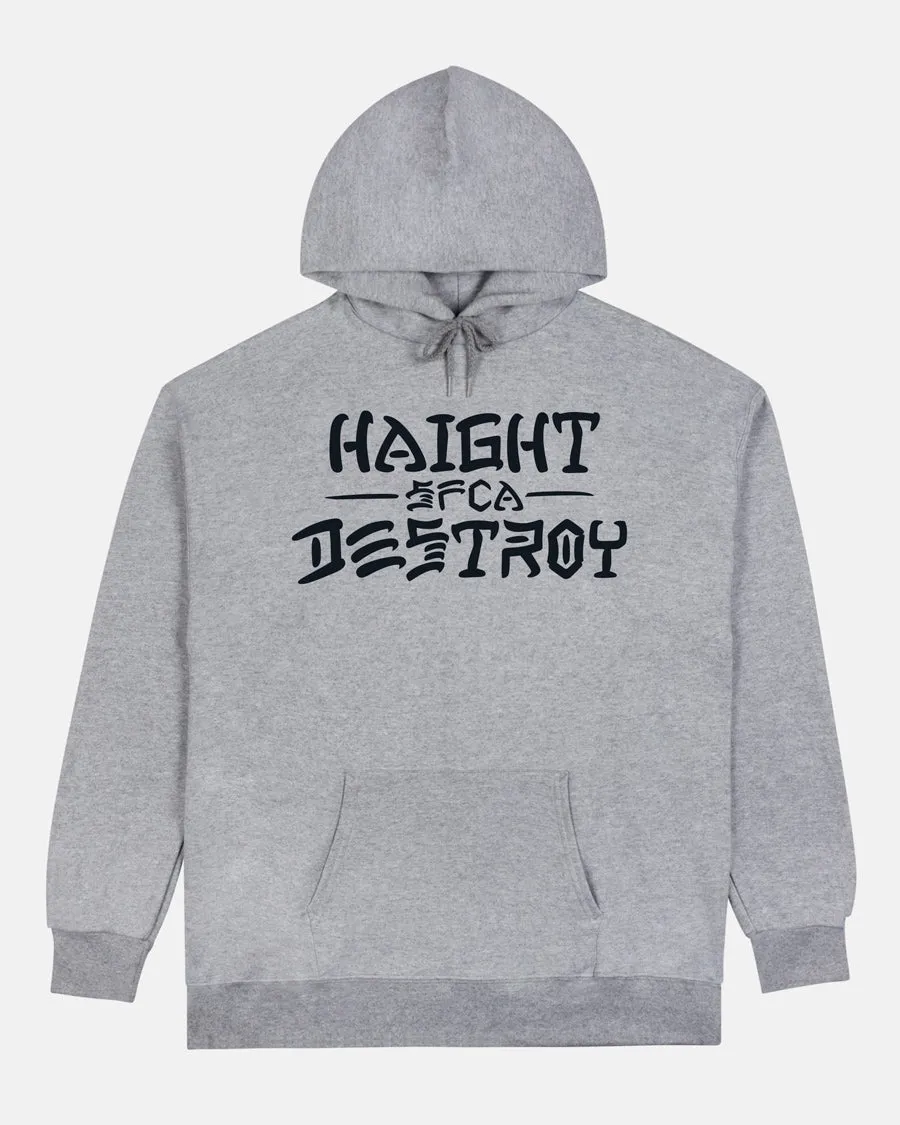 HAIGHT AND DESTROY - HOODIE - ATHLETIC HEATHER sold by Thrasher product image thumbnail 2