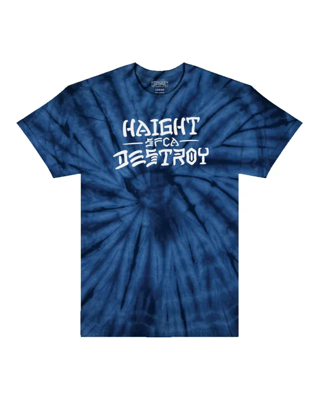 HAIGHT AND DESTROY - T-SHIRT - SPIDER NAVY made by Thrasher