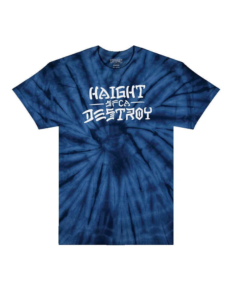 HAIGHT AND DESTROY - T-SHIRT - SPIDER NAVY sold by Thrasher