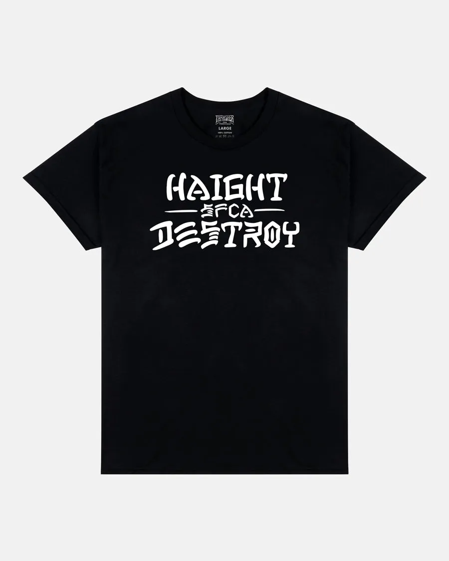 HAIGHT AND DESTROY - BLACK - T-SHIRT sold by Thrasher product image thumbnail 2