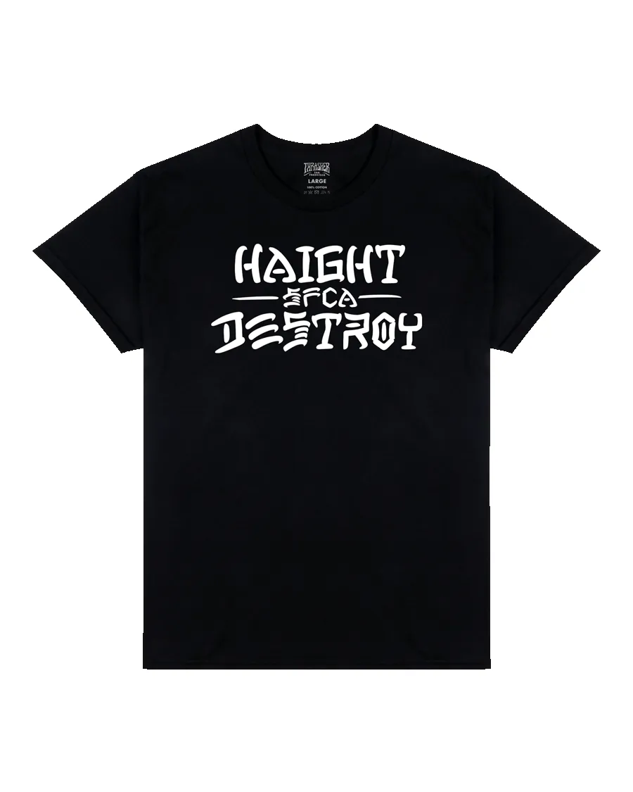 HAIGHT AND DESTROY - BLACK - T-SHIRT sold by Thrasher