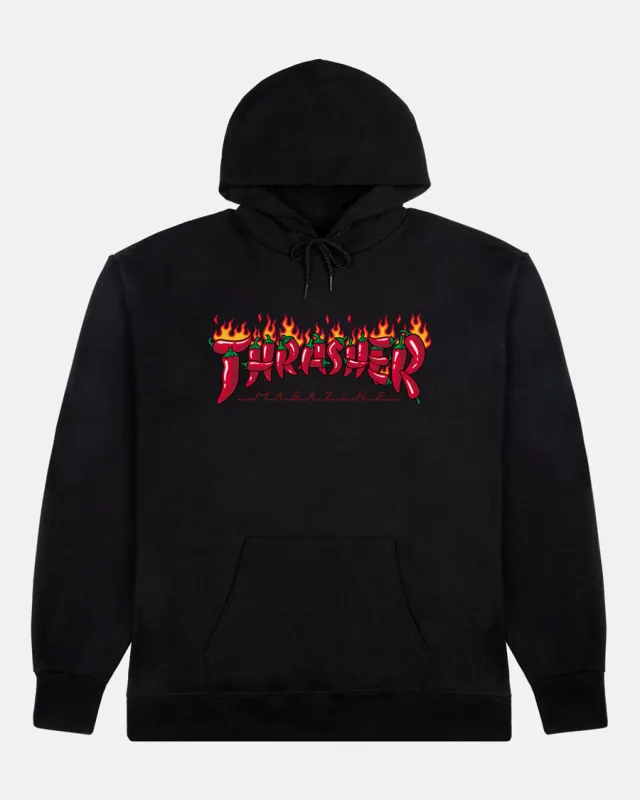 FUEGO HOODIE - BLACK made by Thrasher