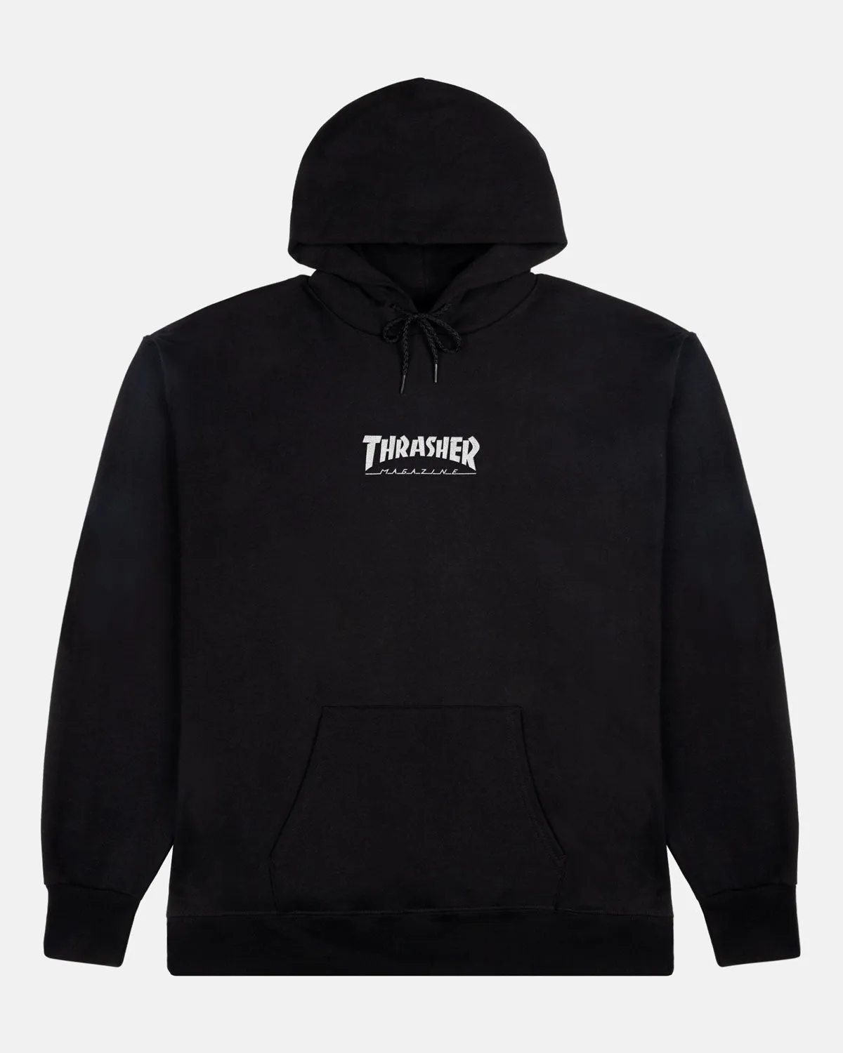 HEAVYWEIGHT EMBROIDERED MAG LOGO HOODIE - BLACK sold by Thrasher