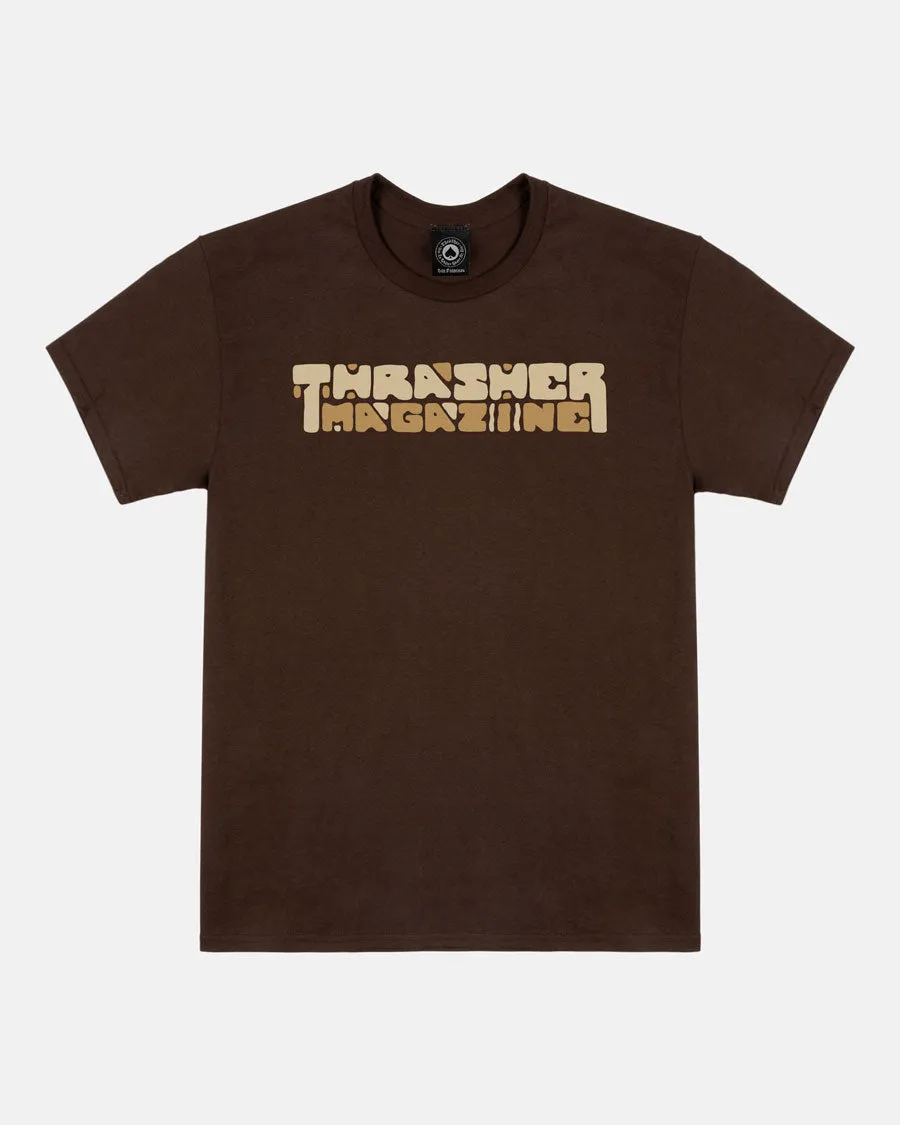 BLOCKS T-SHIRT - DARK CHOCOLATE sold by Thrasher