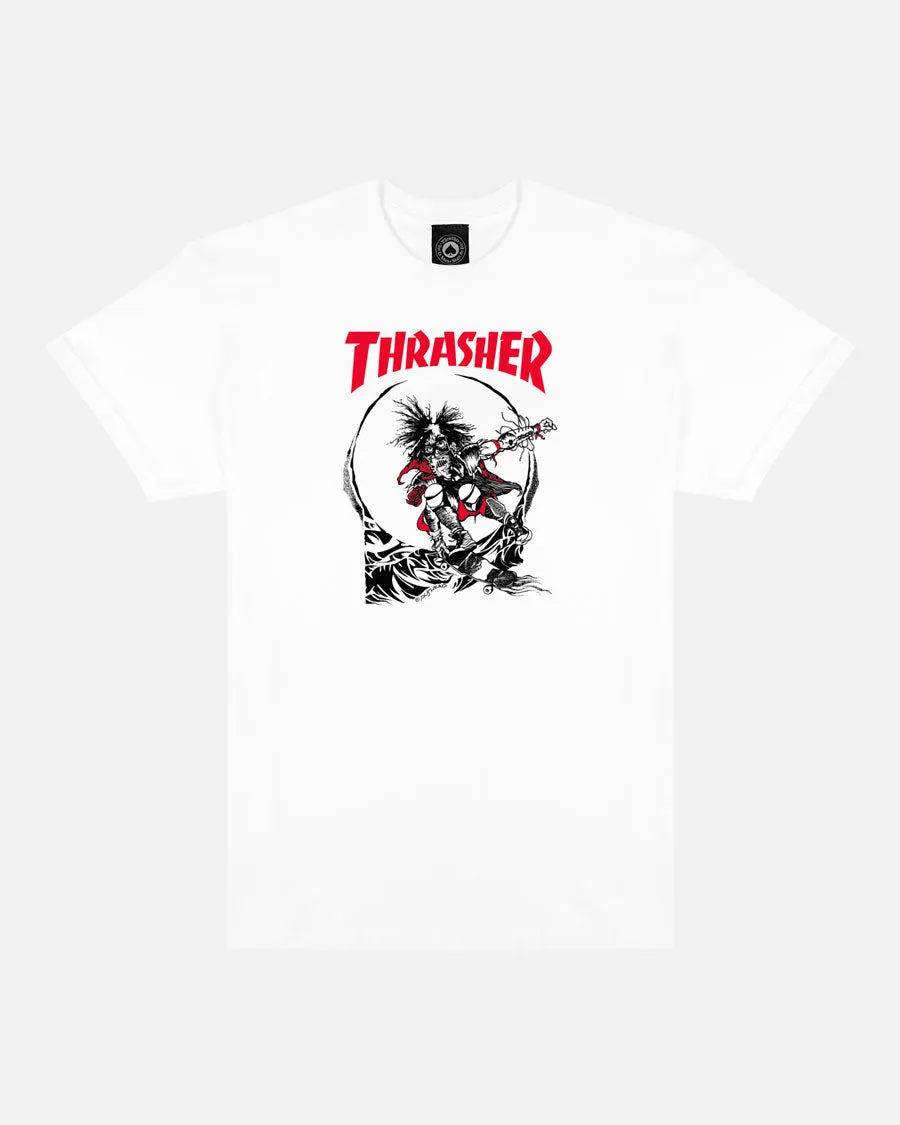 OUTLAW 2-TONE T-SHIRT - WHITE sold by Thrasher