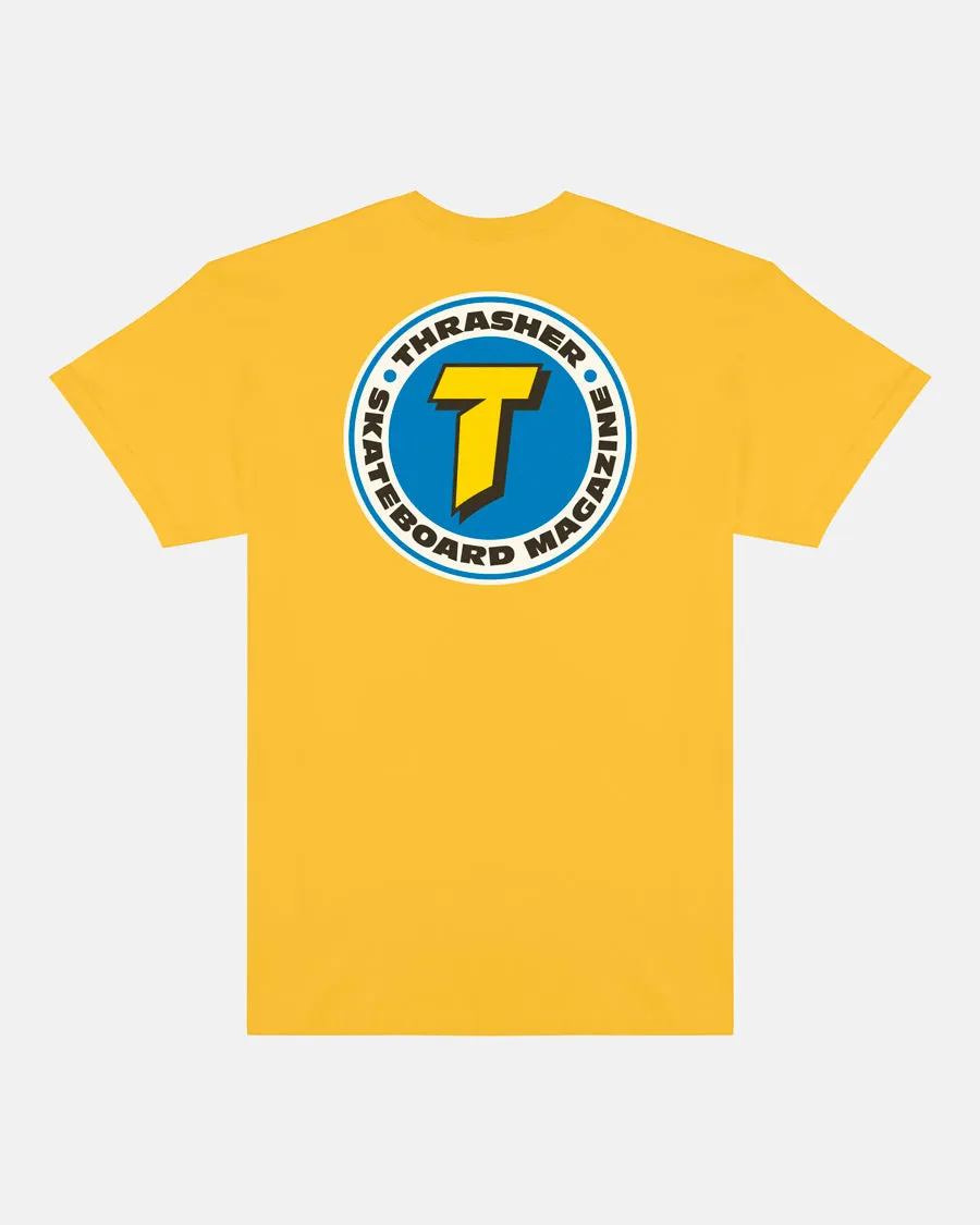 NUMBER 1 REDUX T-SHIRT - GOLD sold by Thrasher product image thumbnail 2
