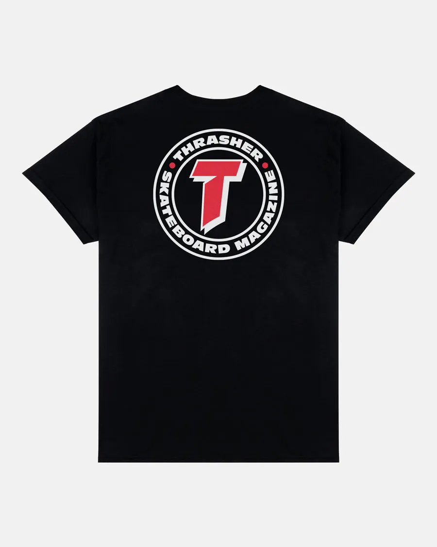 NUMBER 1 REDUX T-SHIRT - BLACK sold by Thrasher product image thumbnail 2