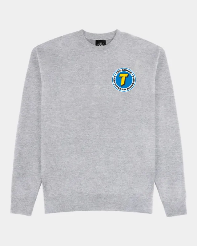 NUMBER 1 REDUX CREWNECK - GREY made by Thrasher