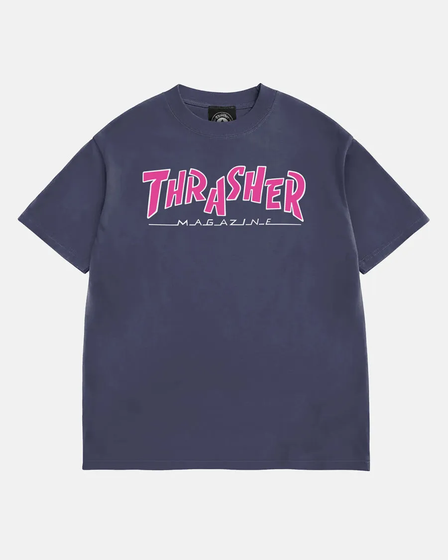 PARRA MAG BOXY T-SHIRT - NAVY sold by Thrasher