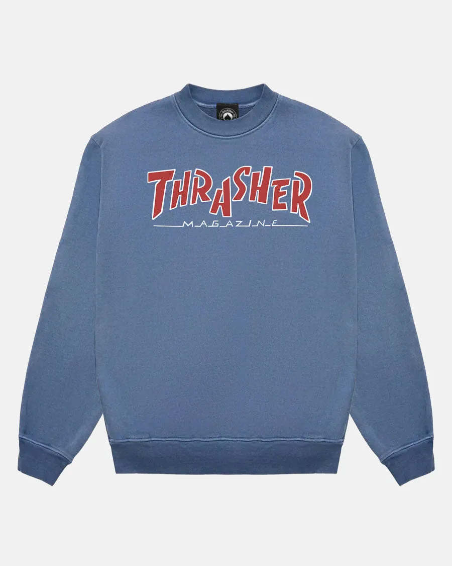 PARRA MAG VINTAGE HEAVYWEIGHT CREWNECK - BLUE sold by Thrasher