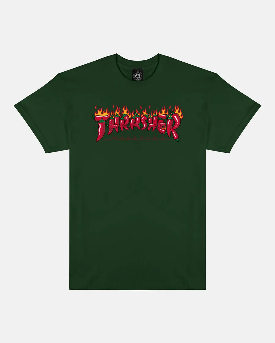 FUEGO T-SHIRT - FOREST GREEN sold by Thrasher