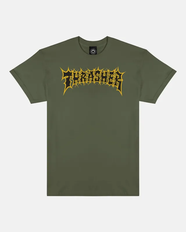 SPIKEY T-SHIRT - MILITARY GREEN made by Thrasher