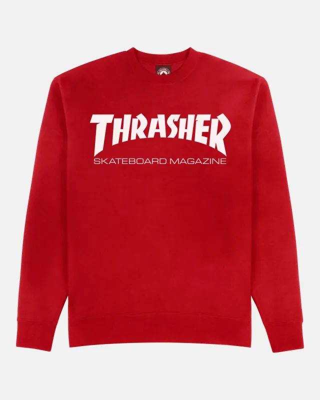 SKATE MAG - CREWNECK - RED sold by Thrasher