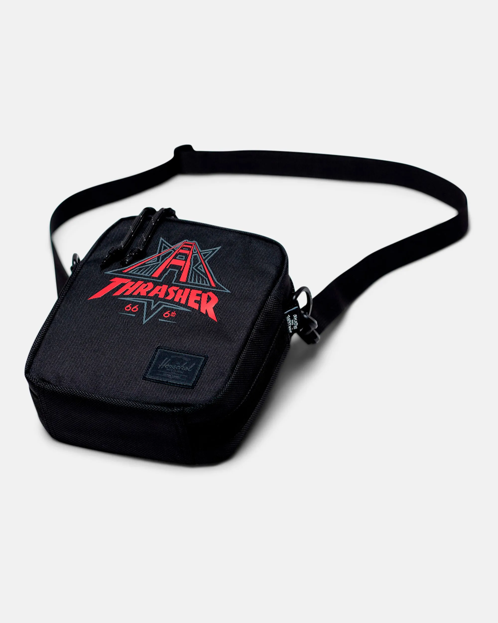THRASHER X HERSCHEL - CROSSBODY BAG - BLACK sold by Thrasher product image thumbnail 2