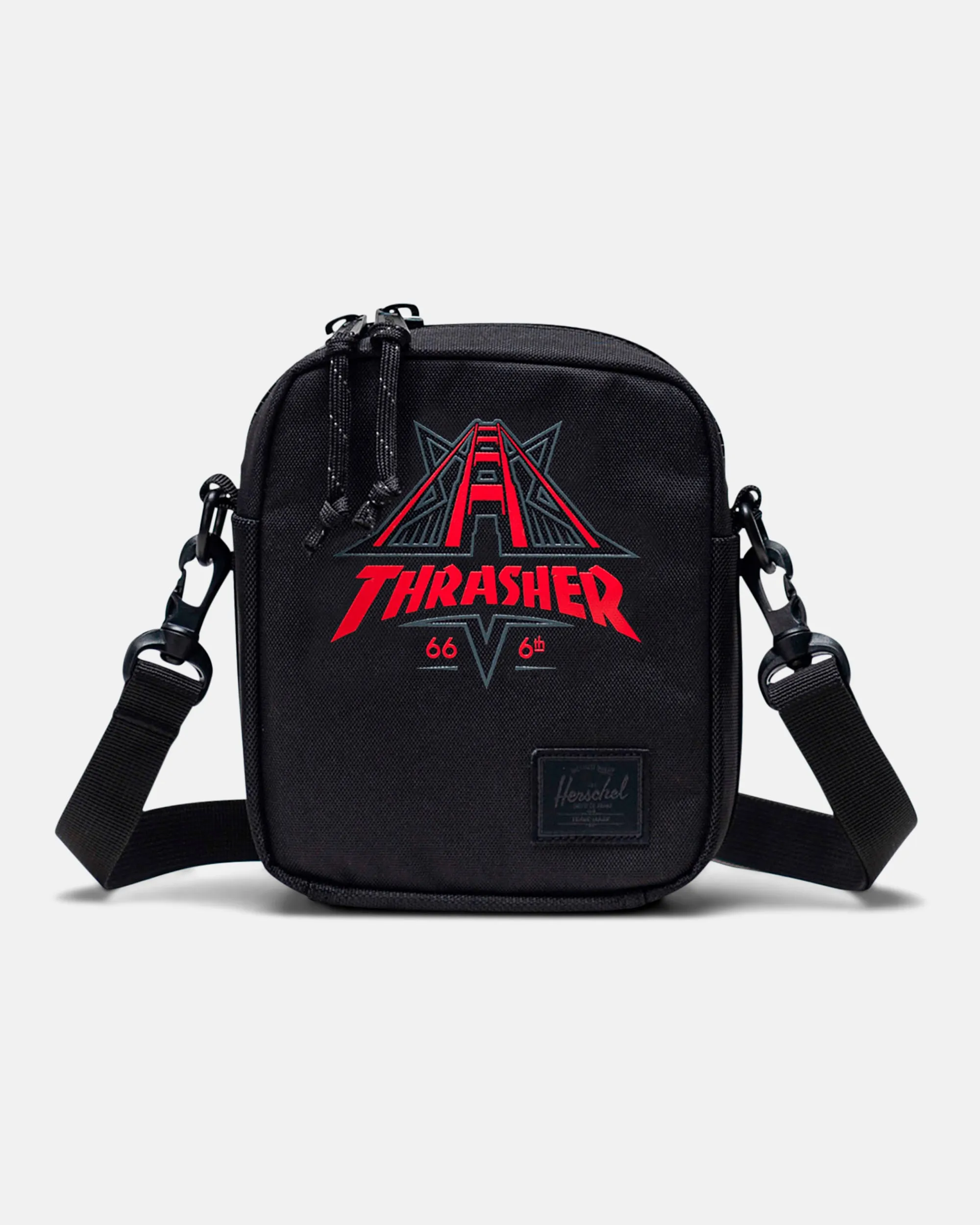 THRASHER X HERSCHEL - CROSSBODY BAG - BLACK sold by Thrasher