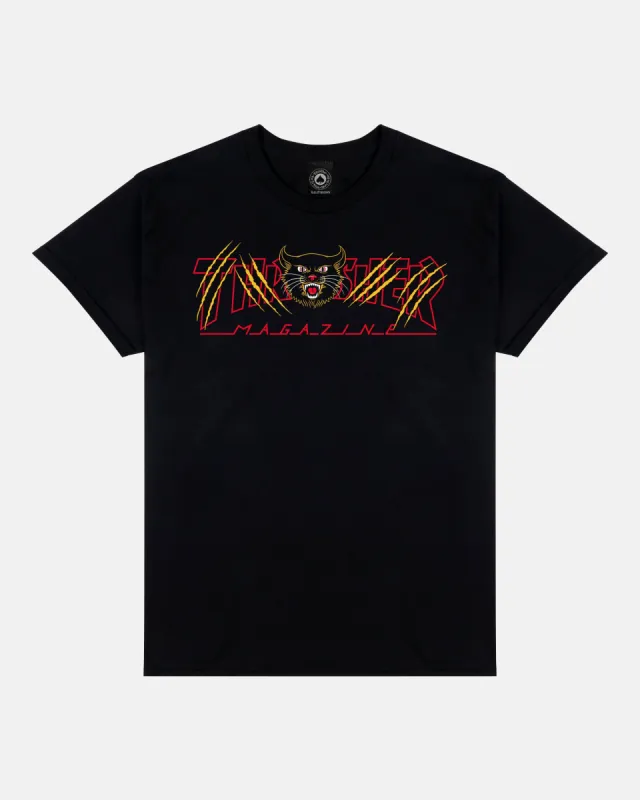 GATO - T-SHIRT - BLACK sold by Thrasher