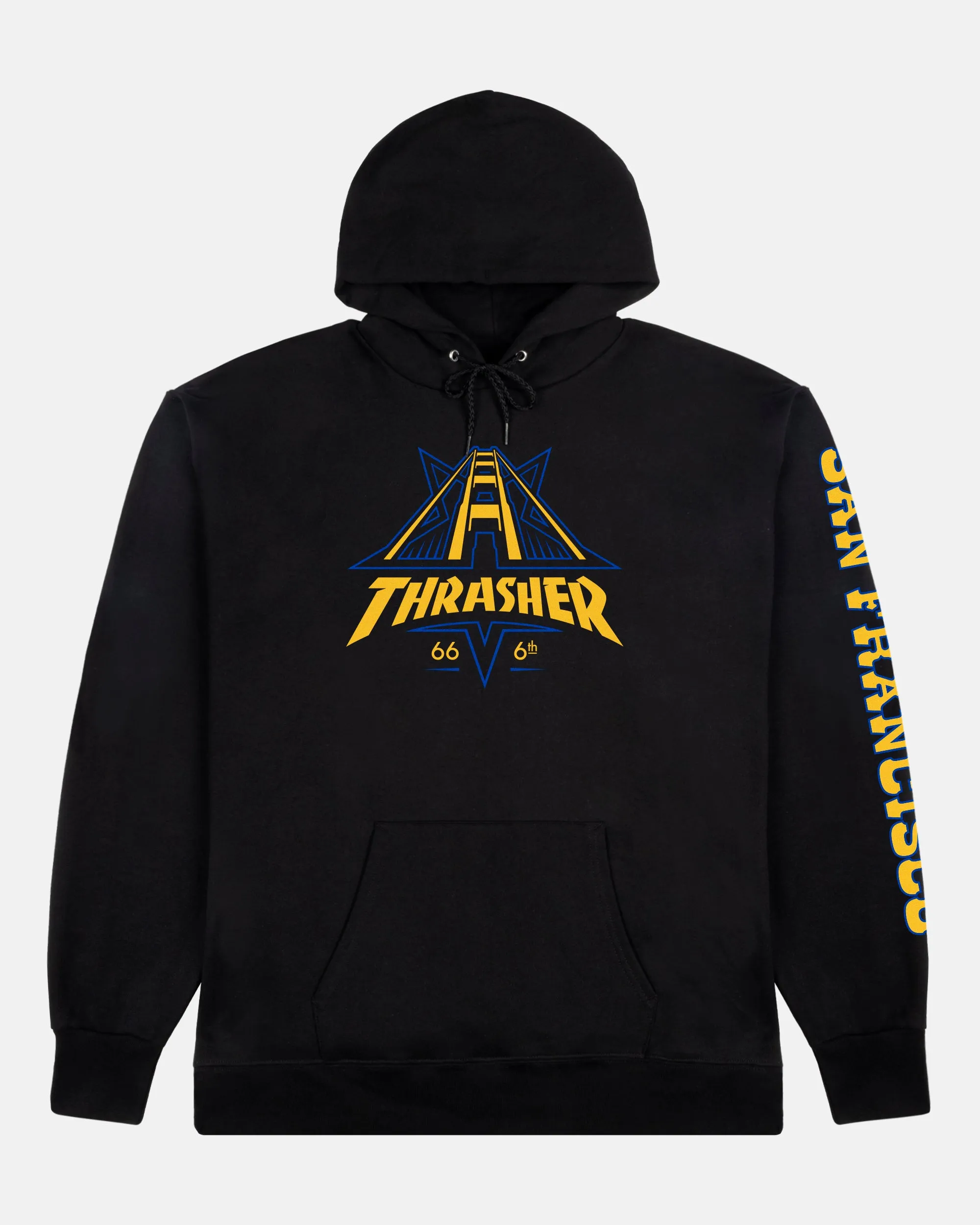 GOLDEN GATE DUB - HOODIE - BLACK sold by Thrasher