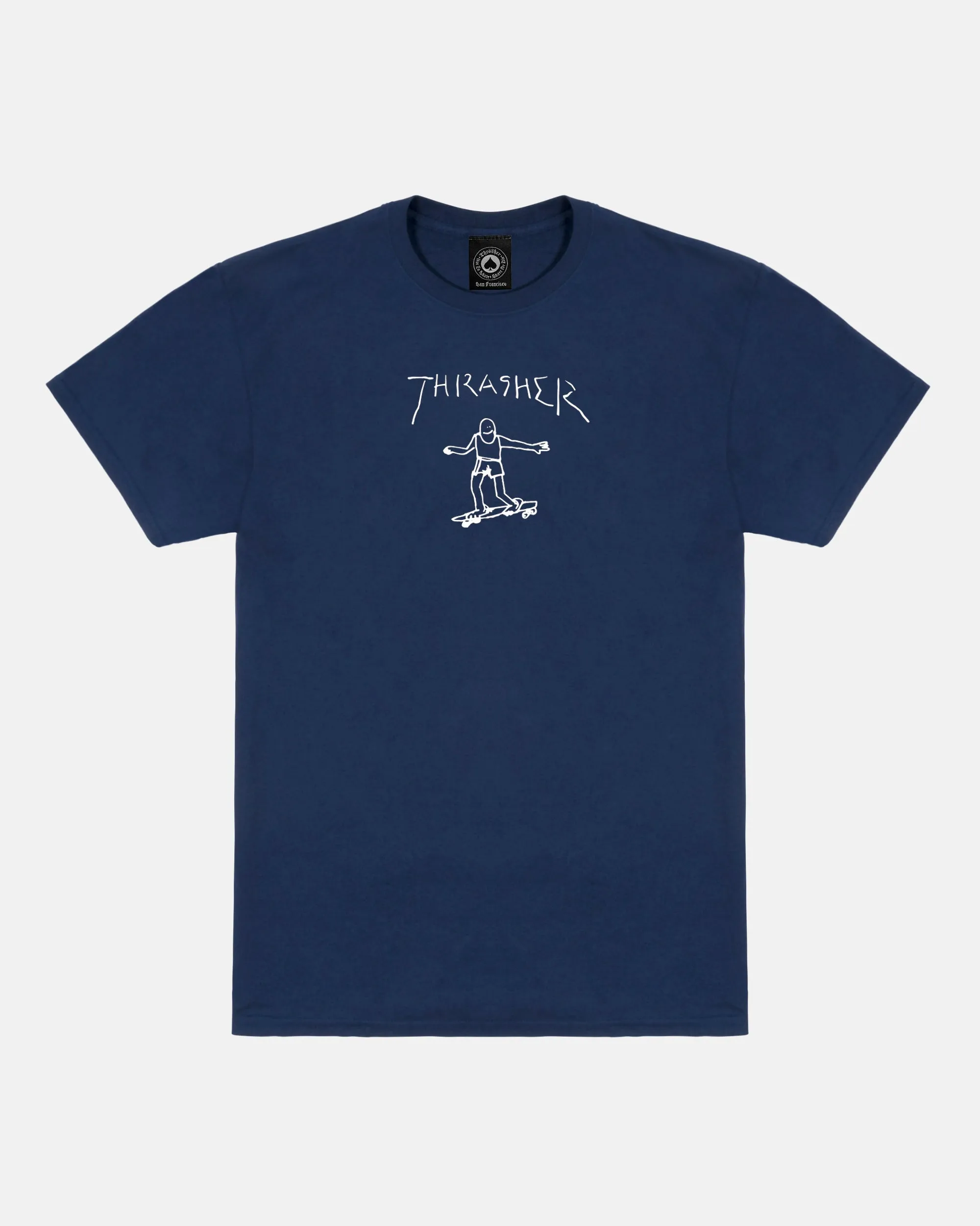 GONZ - TSHIRT - NAVY / WHITE sold by Thrasher