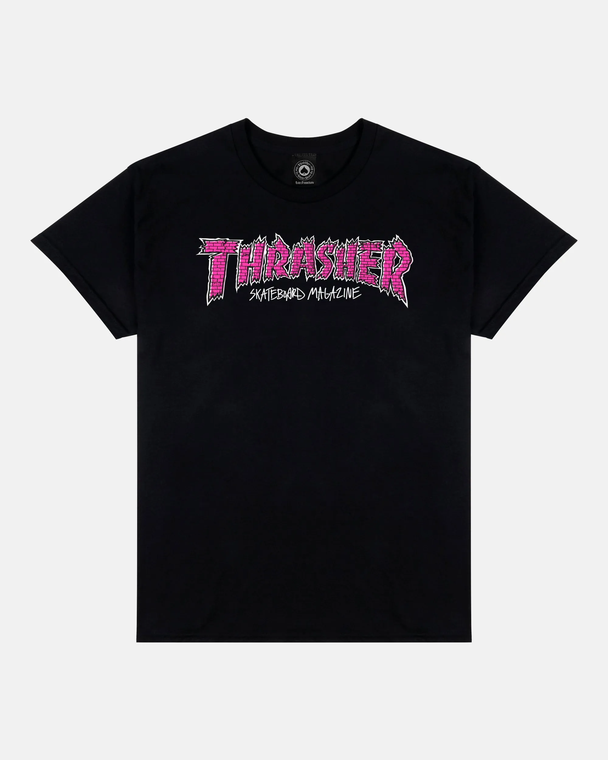 BRICK - T-SHIRT - BLACK sold by Thrasher
