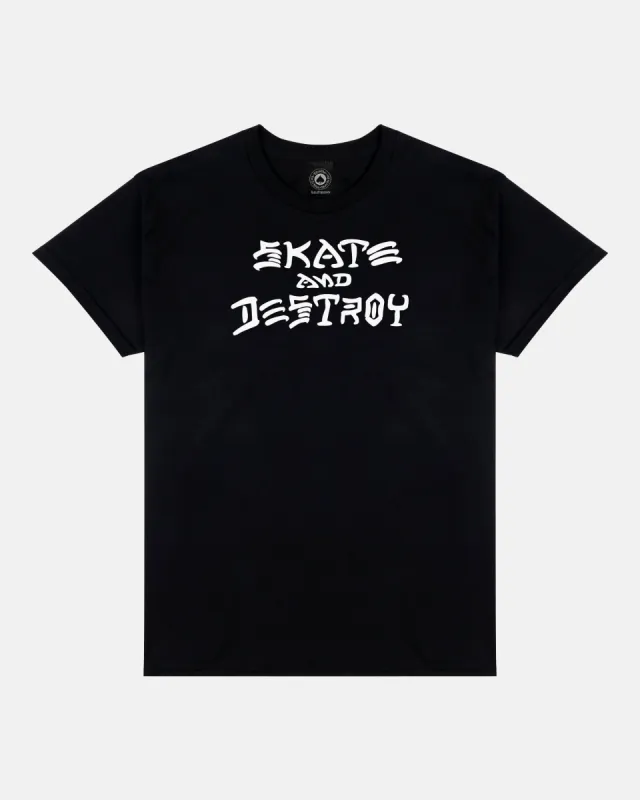 SKATE AND DESTROY - TSHIRT - BLACK sold by Thrasher
