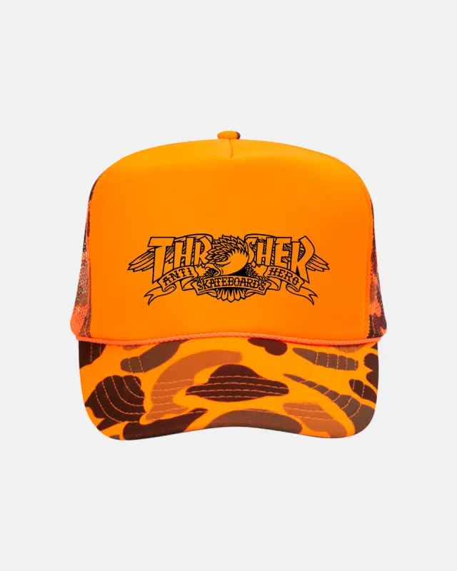 MAG BANNER - TRUCKER - ORANGE CAMO sold by Thrasher