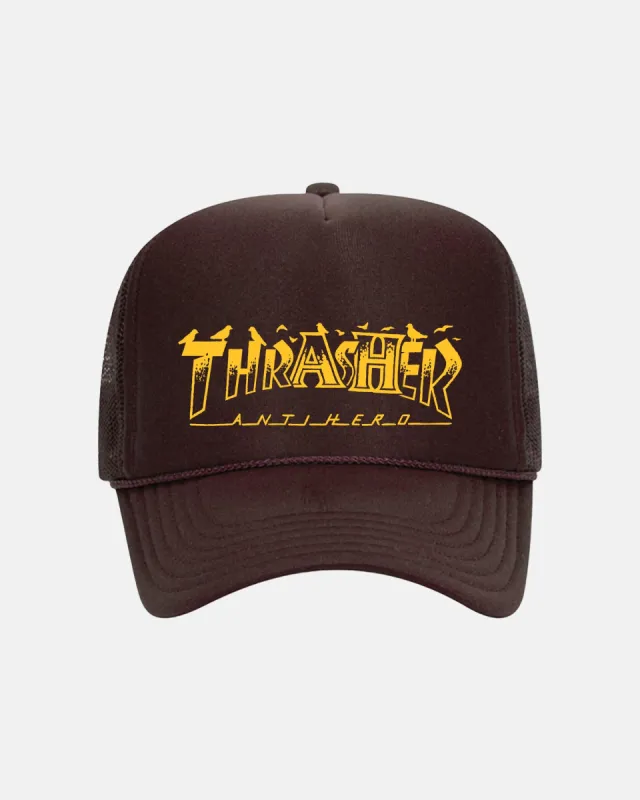 PIGEON MAG - TRUCKER - BROWN sold by Thrasher
