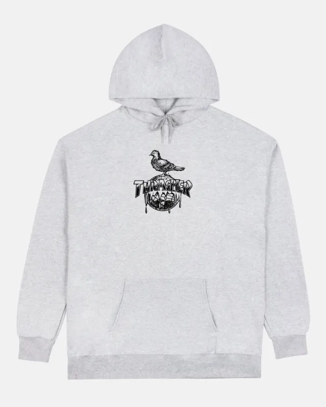 COVER THE EARTH - HOODIE - ASH GREY sold by Thrasher