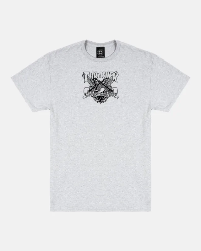 EAGLEGRAM - TSHIRT - ASH GREY sold by Thrasher
