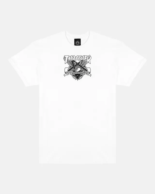 EAGLEGRAM - TSHIRT - WHITE sold by Thrasher