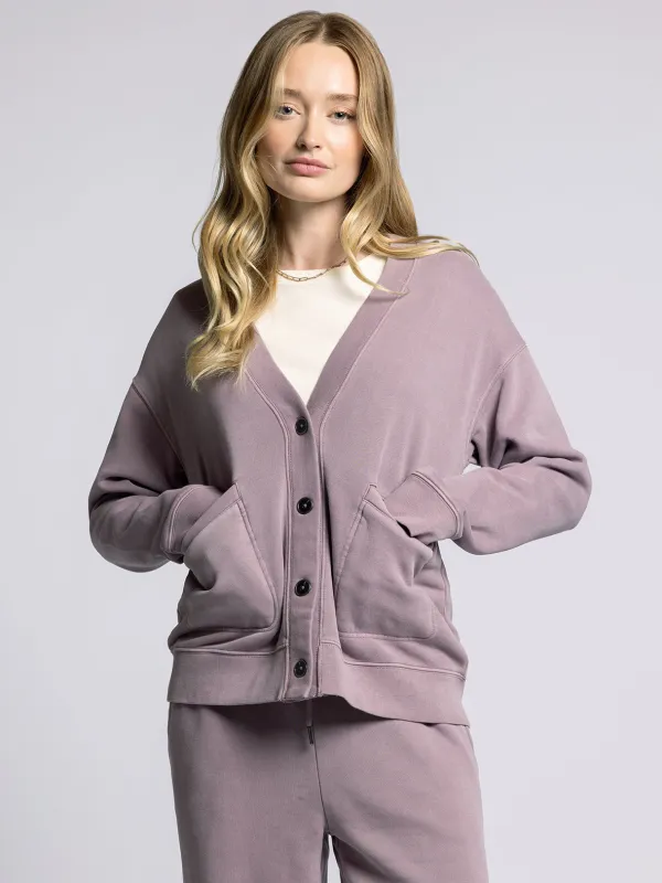 SERENITY FLEECE RELAXED CARDIGAN sold by Thread & Supply