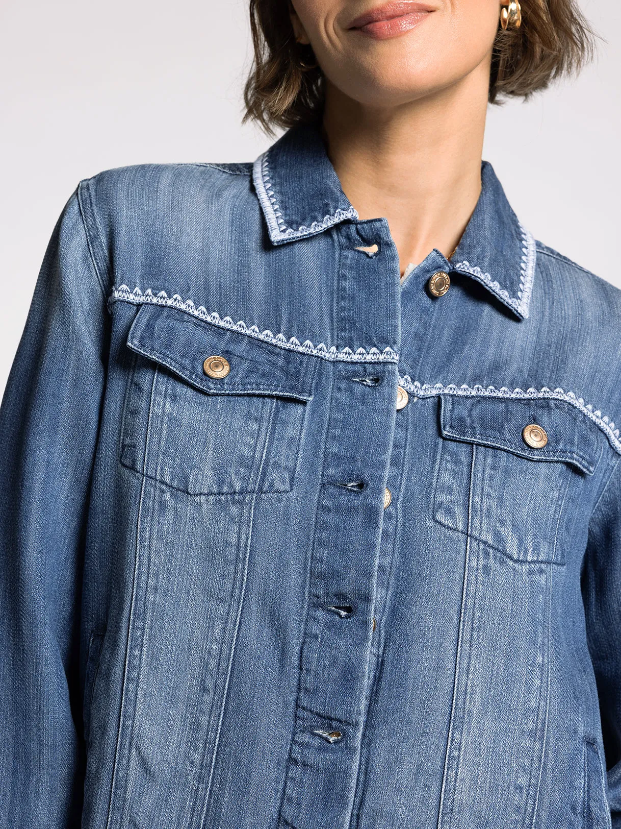 JACKIE EMBROIDERED JACKET sold by Thread & Supply product image thumbnail 4