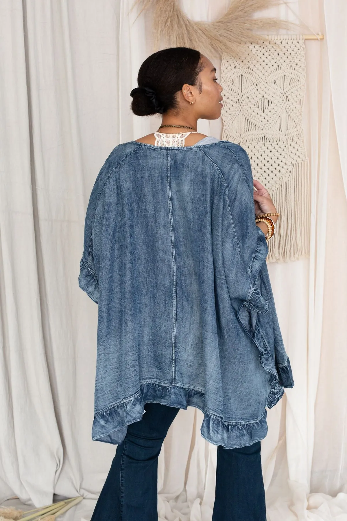 Robbie Denim Jacket - Blue sold by Three Bird Nest product image thumbnail 4