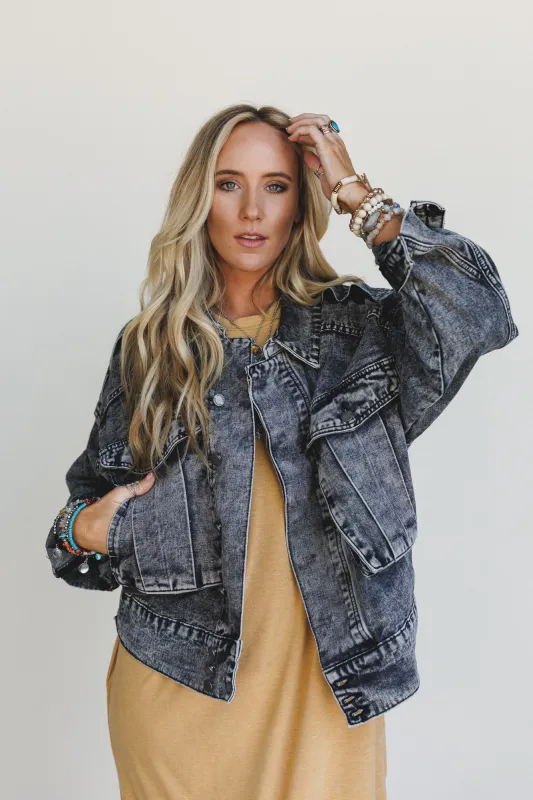 Canyon Coast Denim Jacket - Black made by Veveret