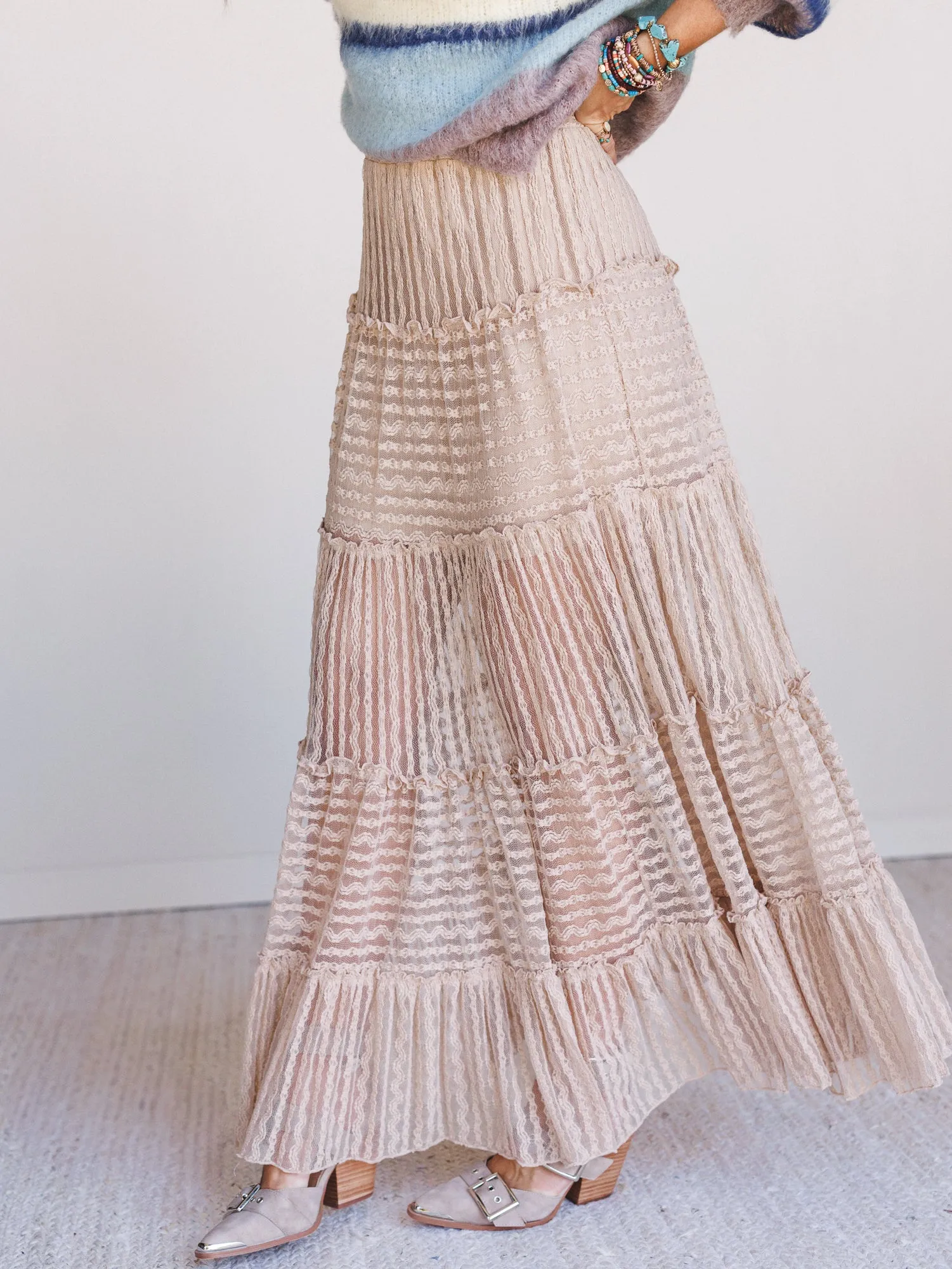 Catch The Drift Skirt - Natural sold by Three Bird Nest