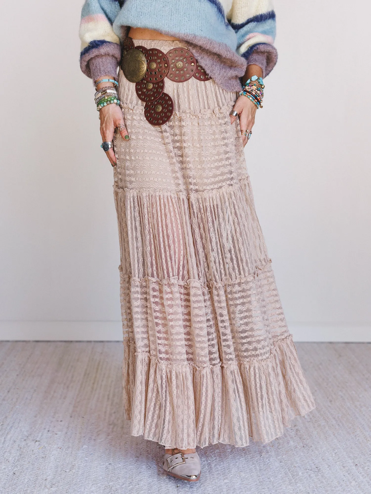 Catch The Drift Skirt - Natural sold by Three Bird Nest product image thumbnail 5