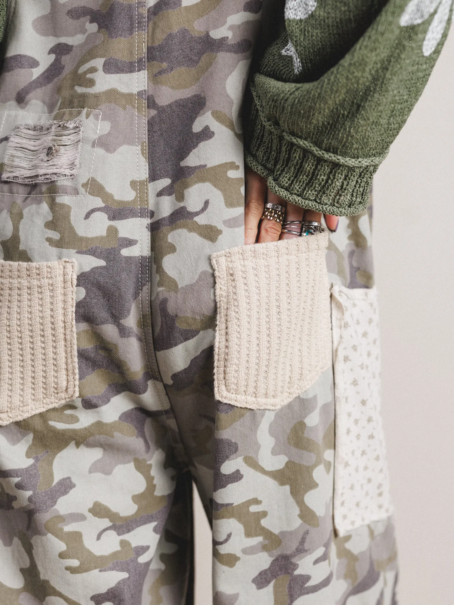 Beauty Of Change Jumpsuit - Camo sold by Three Bird Nest product image thumbnail 5