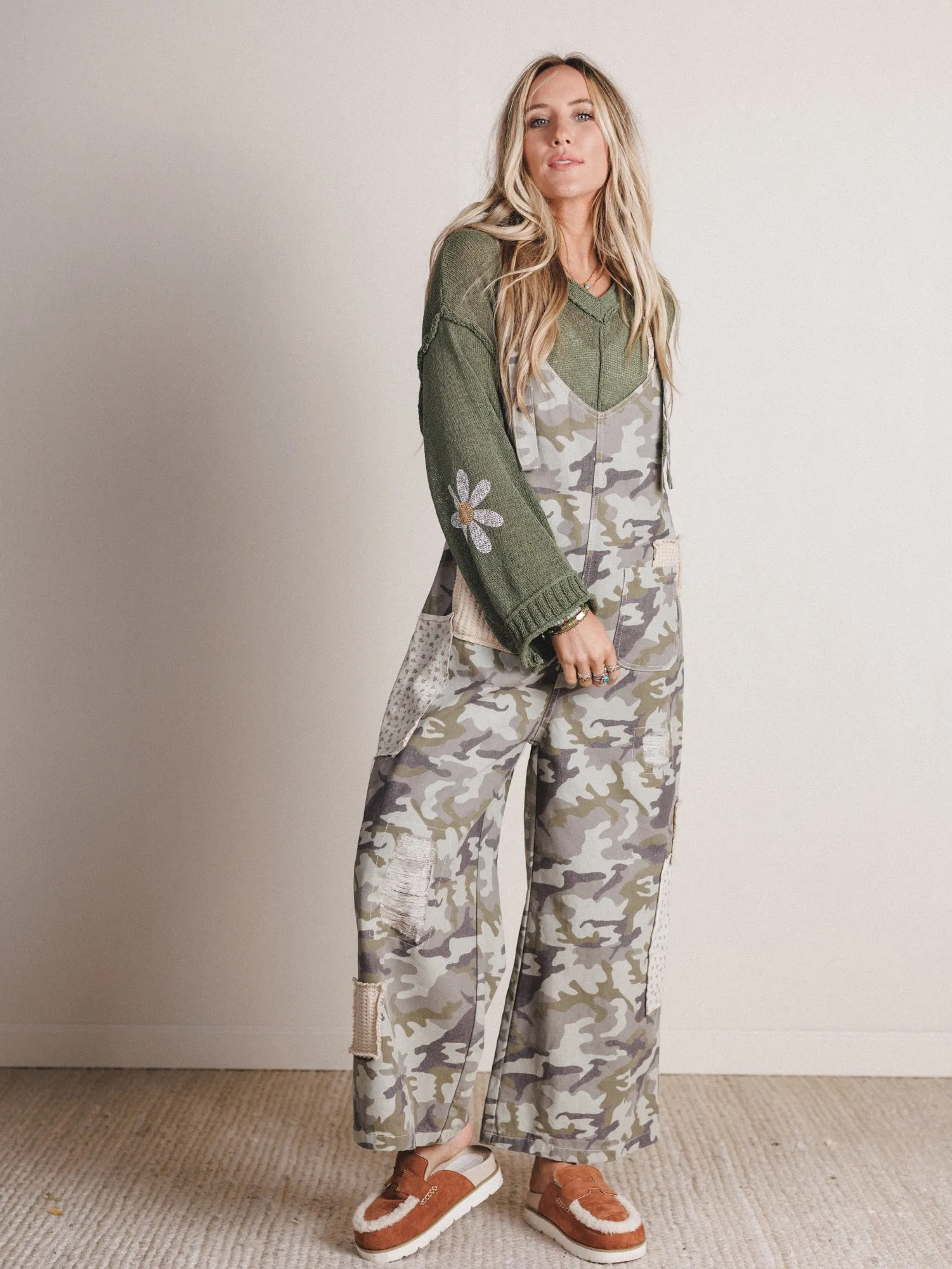 Beauty Of Change Jumpsuit - Camo sold by Three Bird Nest product image thumbnail 3