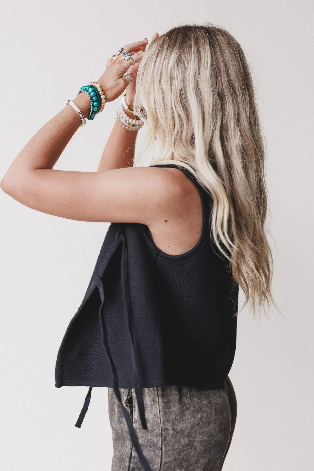 Bare Drift Sweater Vest - Black sold by Three Bird Nest product image thumbnail 3