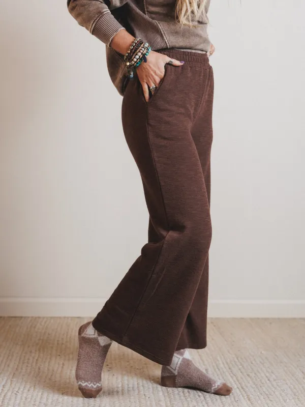 Sky Valley Lounge Pants - Brown sold by Three Bird Nest