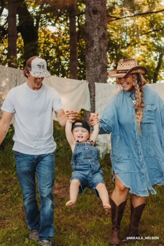 Mikaila X 3BN 2 Piece Bundle - Washed Denim sold by Three Bird Nest