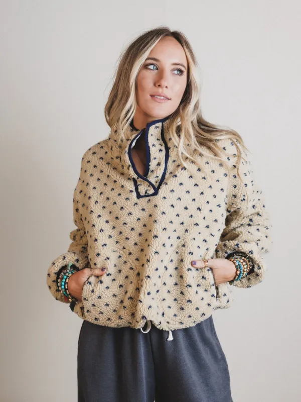 Cabin Casual Pullover - Navy sold by Three Bird Nest