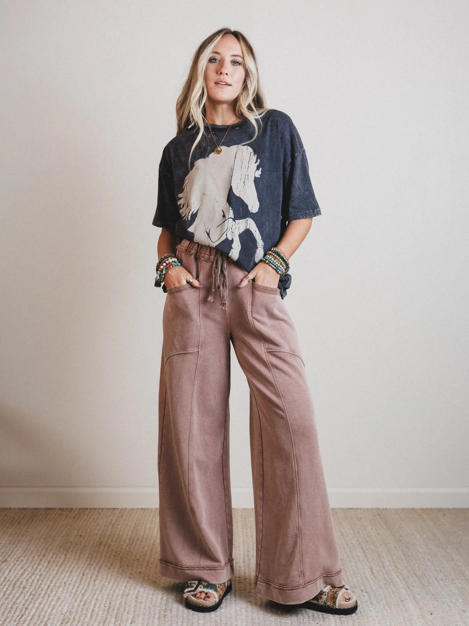 Soft Comfort Lounge Pants - Hazelnut sold by Three Bird Nest product image thumbnail 4