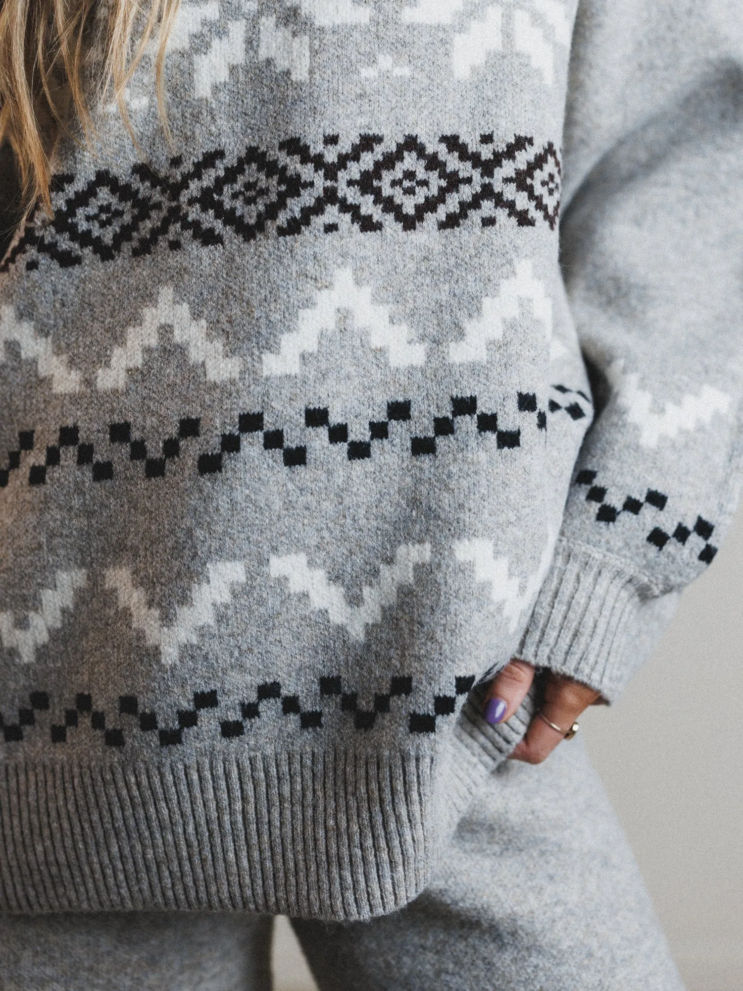 Wonderland Wishes Sweater - Stone sold by Three Bird Nest product image thumbnail 4