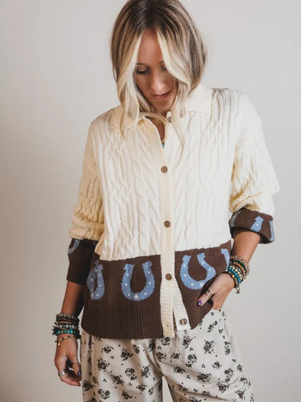 My Lucky Sweater Cardigan - Ivory made by AnnieWear