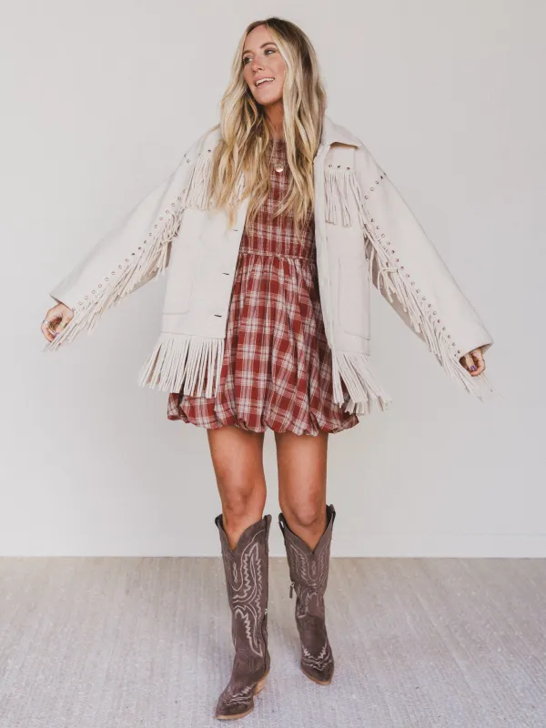 Festive Fringe 2 Piece Bundle - Red sold by Three Bird Nest