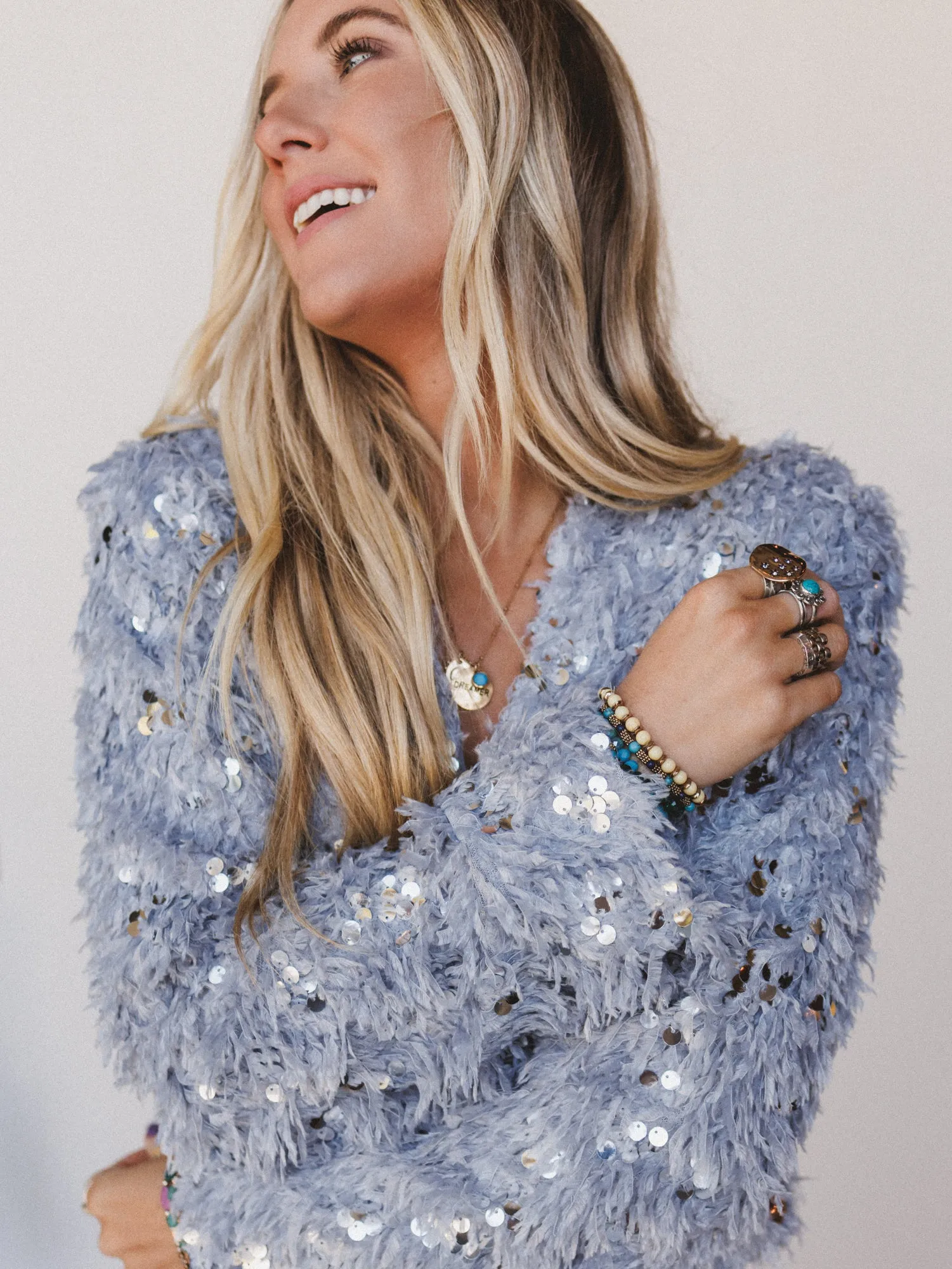 Muselight Sweater - Silver sold by Three Bird Nest product image thumbnail 4